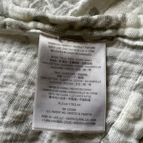 Bebe Au Lait Cotton Nursing Cover Damask Pattern - Picture 5 of 6